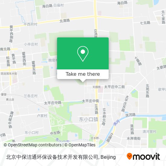 北京中保洁通环保设备技术开发有限公司 map