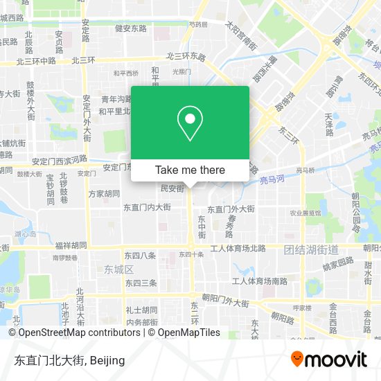 东直门北大街 map