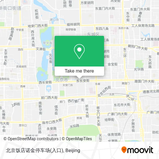 北京饭店诺金停车场(入口) map
