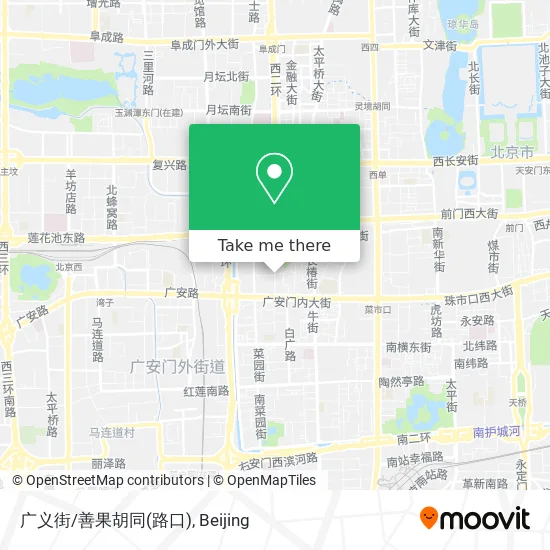 广义街/善果胡同(路口) map