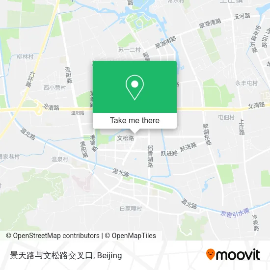 景天路与文松路交叉口 map