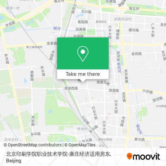 北京印刷学院职业技术学院-康庄经济适用房东 map