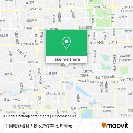 中国电影器材大楼收费停车场 map