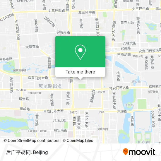 后广平胡同 map