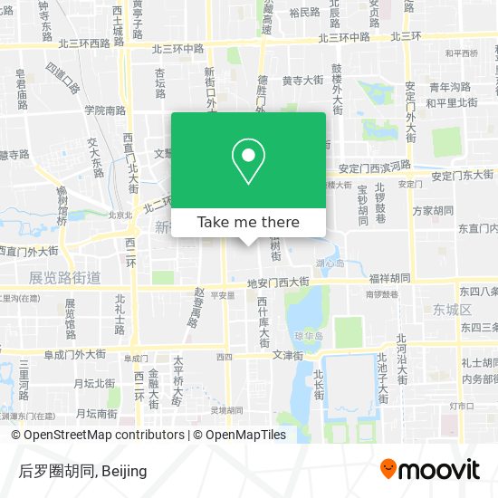 后罗圈胡同 map