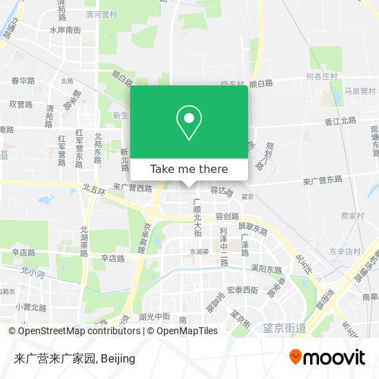 来广营来广家园 map