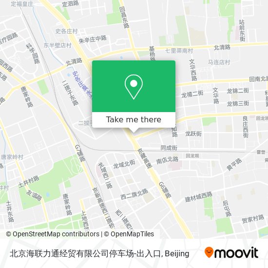 北京海联力通经贸有限公司停车场-出入口 map