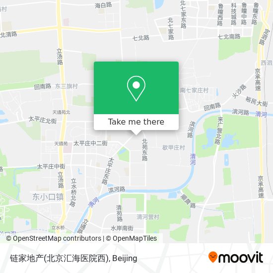 链家地产(北京汇海医院西) map