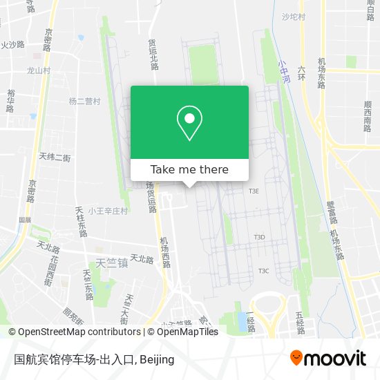 国航宾馆停车场-出入口 map