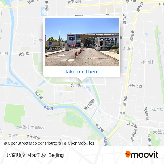 北京顺义国际学校 map