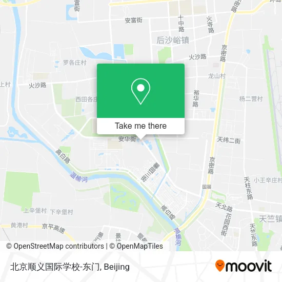 北京顺义国际学校-东门 map