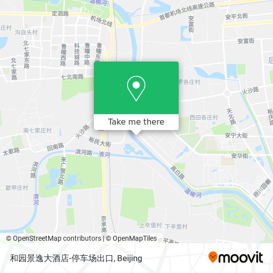 和园景逸大酒店-停车场出口 map