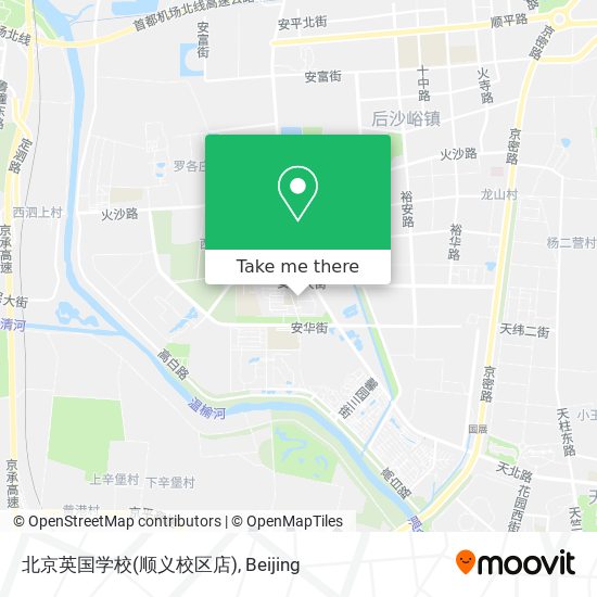 北京英国学校(顺义校区店) map