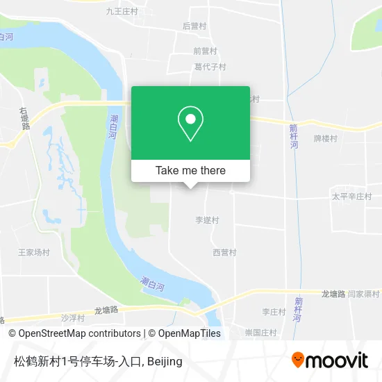 松鹤新村1号停车场-入口 map