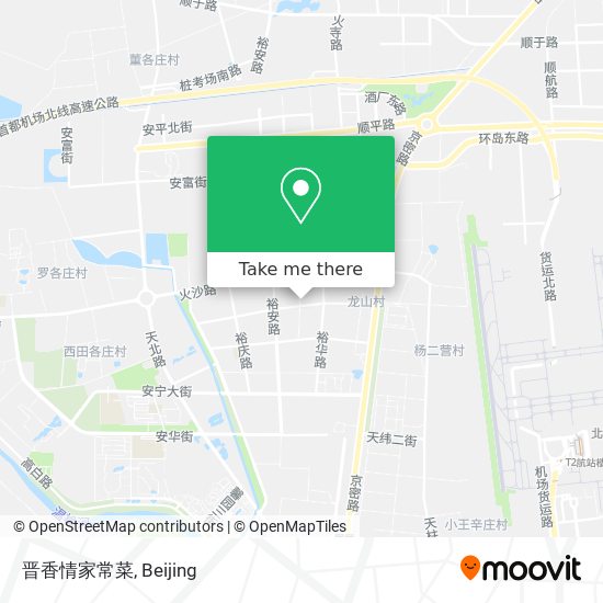 晋香情家常菜 map