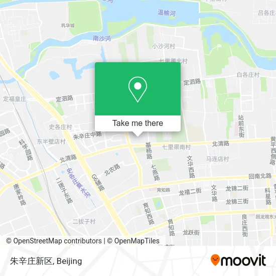 朱辛庄新区 map