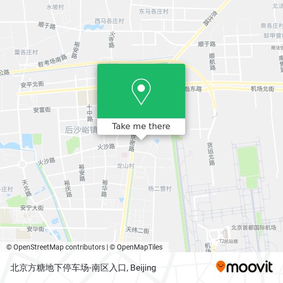 北京方糖地下停车场-南区入口 map