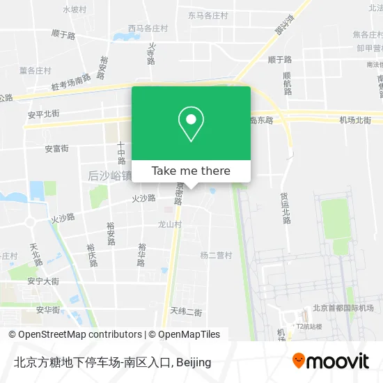 北京方糖地下停车场-南区入口 map