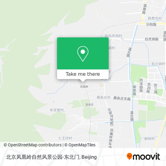 北京凤凰岭自然风景公园-东北门 map