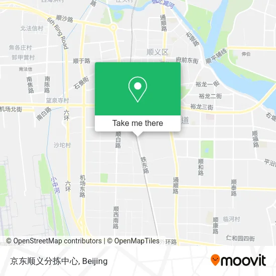 京东顺义分拣中心 map