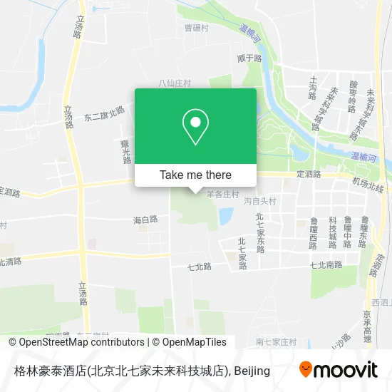 格林豪泰酒店(北京北七家未来科技城店) map