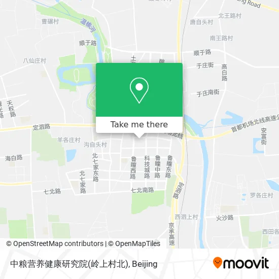 中粮营养健康研究院(岭上村北) map