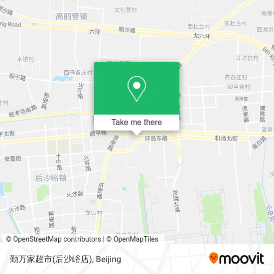 勤万家超市(后沙峪店) map