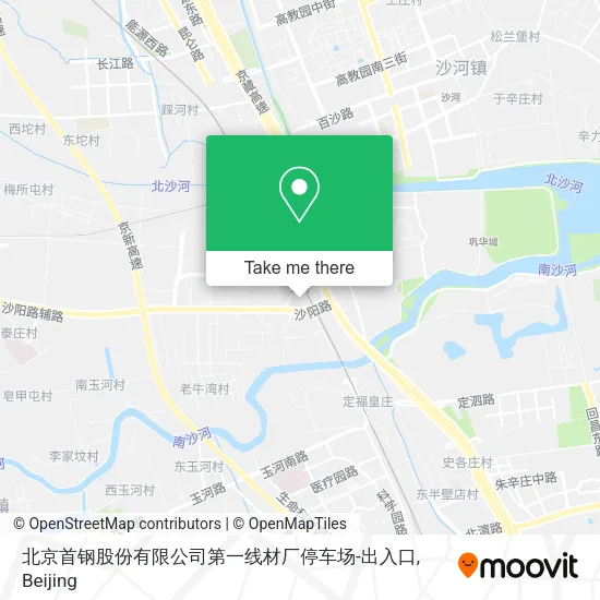 北京首钢股份有限公司第一线材厂停车场-出入口 map