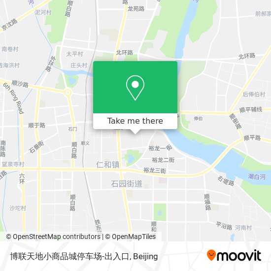 博联天地小商品城停车场-出入口 map