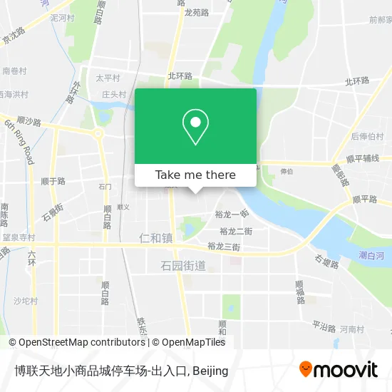 博联天地小商品城停车场-出入口 map