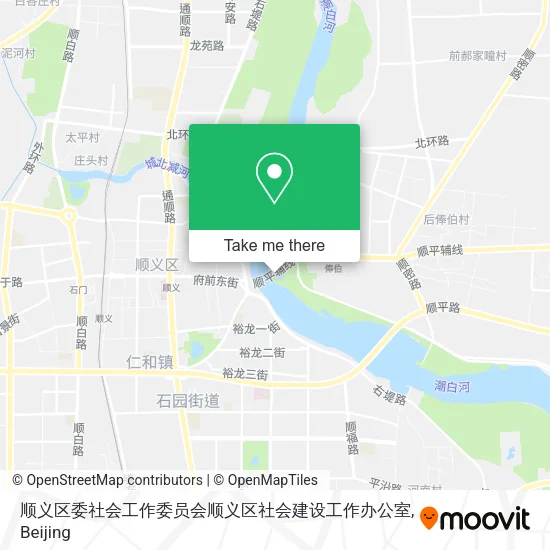 顺义区委社会工作委员会顺义区社会建设工作办公室 map