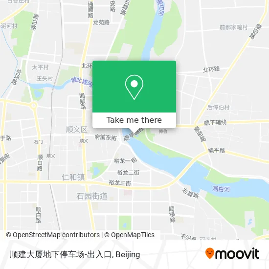 顺建大厦地下停车场-出入口 map