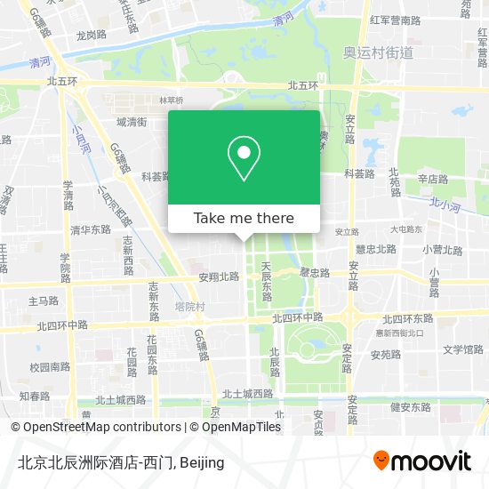 北京北辰洲际酒店-西门 map