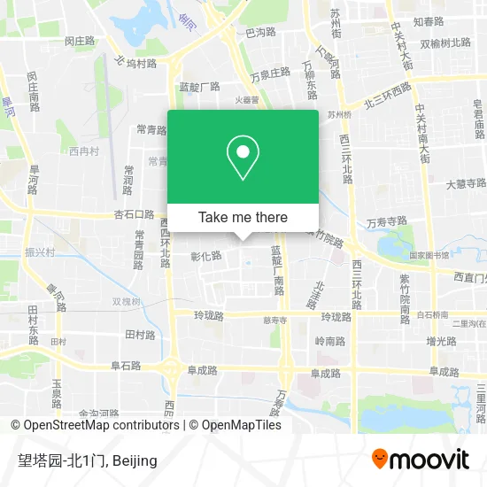 望塔园-北1门 map