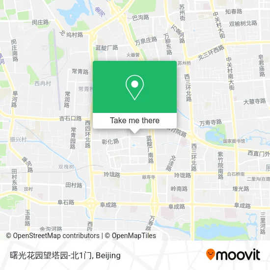 曙光花园望塔园-北1门 map