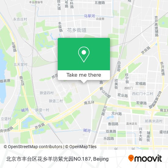 北京市丰台区花乡羊坊紫光园NO.187 map