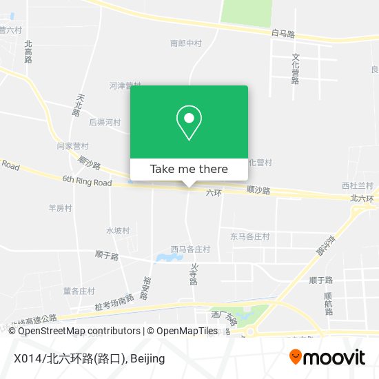 X014/北六环路(路口) map