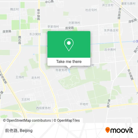 前佟路 map