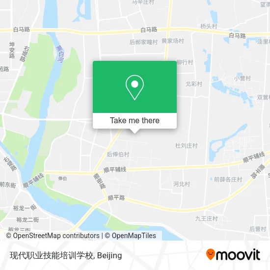 现代职业技能培训学校 map