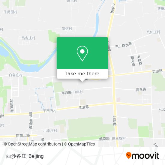 西沙各庄 map