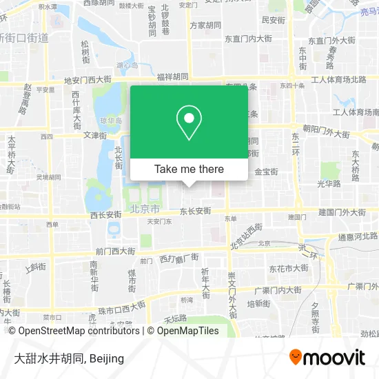 大甜水井胡同 map