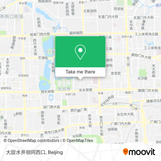 大甜水井胡同西口 map