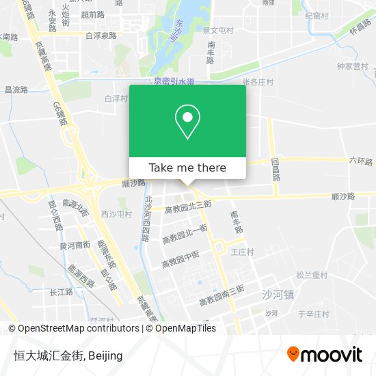 恒大城汇金街 map