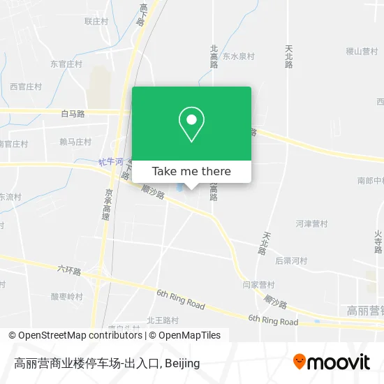 高丽营商业楼停车场-出入口 map