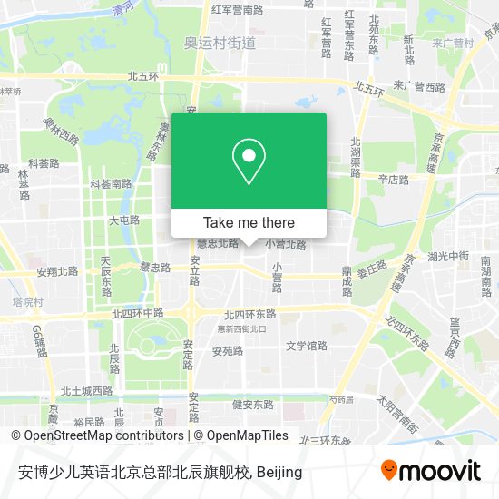 安博少儿英语北京总部北辰旗舰校 map