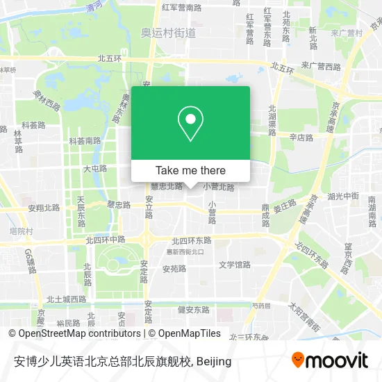 安博少儿英语北京总部北辰旗舰校 map