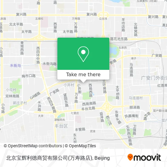 北京宝辉利德商贸有限公司(万寿路店) map