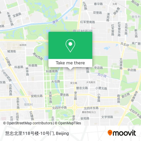 慧忠北里118号楼-10号门 map