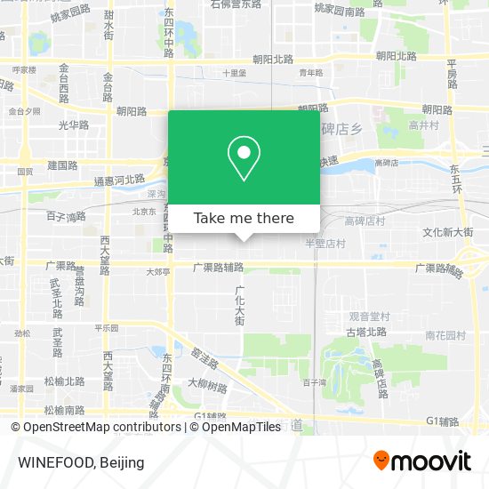WINEFOOD map
