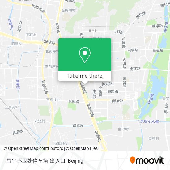 昌平环卫处停车场-出入口 map